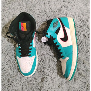 Nike Air Jordan 1 Mid SE South Beach Men's Size 11.5 Sneakers 852542-306